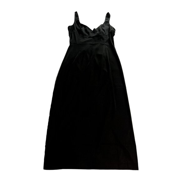 Paige Centhia Dress in Black Satin